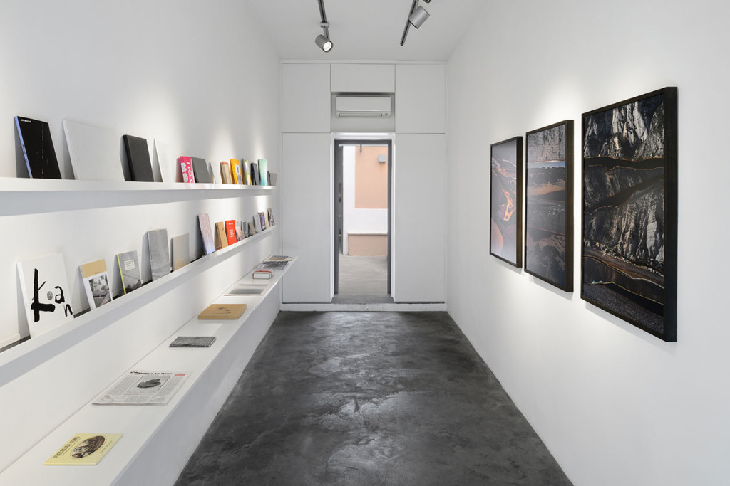 Dana Talmor, selected book artists, installation view of "On Landscape #2' at Matura Gallery, 2015. Photo: Roberto Apa. Image courtesy Matura Gallery.