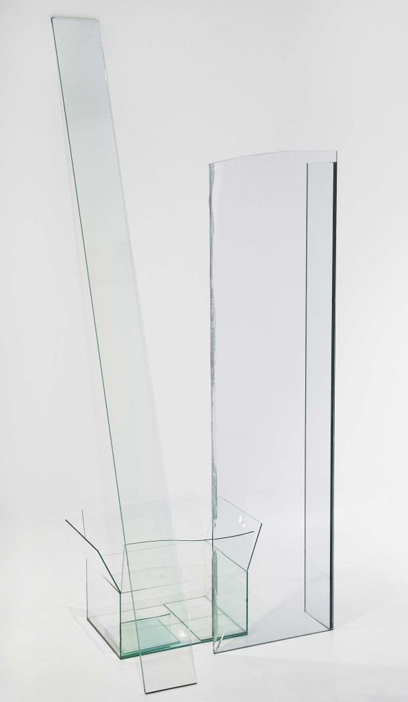 Michela de Mattei, 'Ingombro#2', 2014, thermoforming and UV bonding float glass, 142 x 72 x 72 cm. Photo: M3Studio. Image courtesy Ex Elettrofonica.