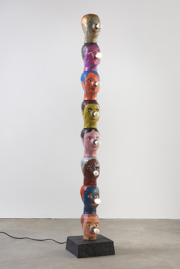 Evan Holloway, 'Headstack', 2016, aluminium, paint, light bulbs and fixtures, wiring, lighting controller. Image courtesy the artist and The Approach, London.