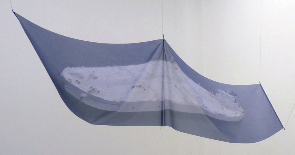 Manolis Daskalakis-Lemos, 'Hellespont Fairfax', 2014, C-Print on flag textile, 300 x 84 cm. Image courtesy the artist and CAN Gallery, Athens.